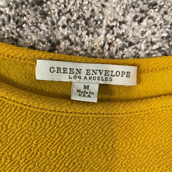 Puffed Sleeve Yellow Blouse - Picture 2 of 3